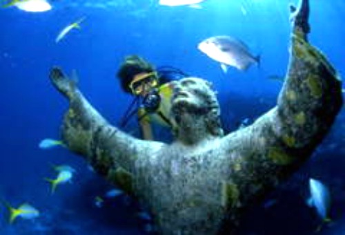Christ of the Abyss, Key Largo Dry Rocks, One of the Popular Florida Keys Dive Sites