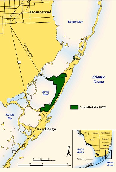 Crocodile Lake National Wildlife Refuge Map