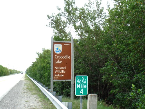Crocodile Lake National Wildlife Refuge Sign