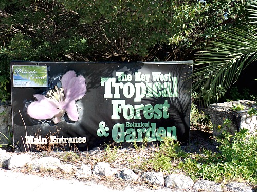 Entrance To Key West Tropical Forest and Botanical Garden