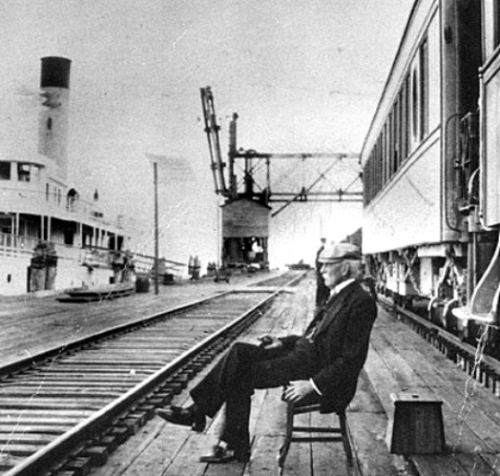 Henry Flagler at Knights Key Dock