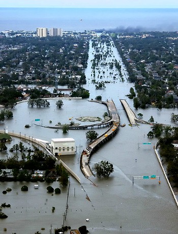 New Orleans Flooding Was Massive After Cat 3 Katrina