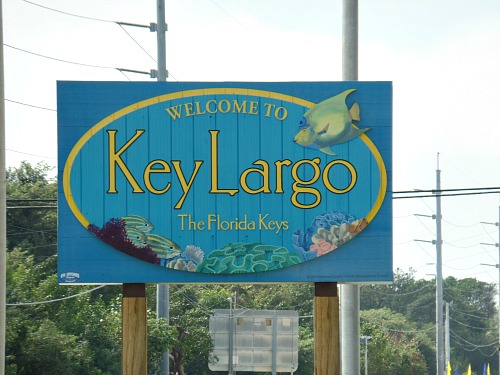 Key Largo Welcome Sign