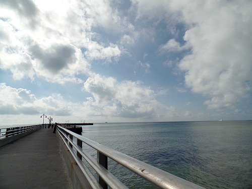 Long Pier Separating Higgs Beach and Rest Beach