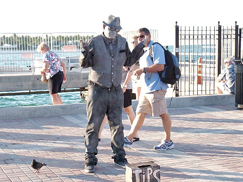 Mime At Mallory Square