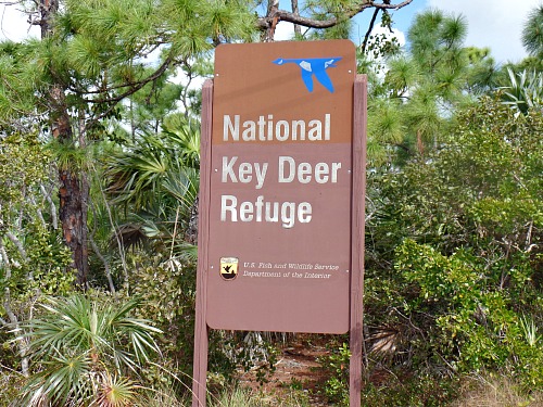 National Key Deer Refuge Sign