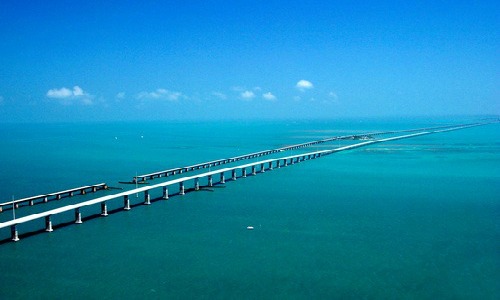 Aerial Seven Mile Bridge