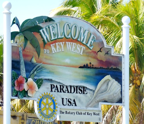 Welcome to Key West sign