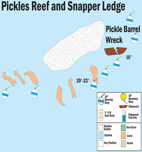 Pickles Reef Map