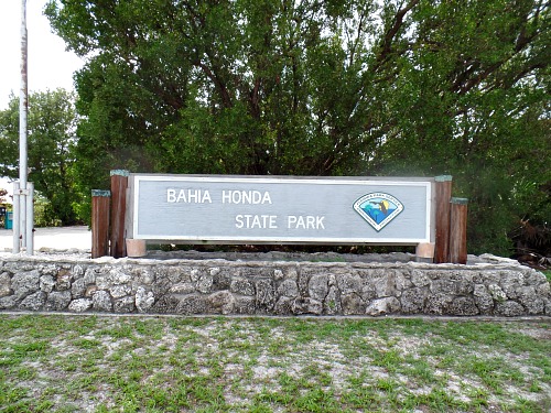 Entrance Sign At Bahia Honda State Park, Big Pine Key