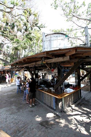 Outdoor Bar at Blue Heaven in Bahama Village Key West