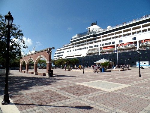 Cruise Ship Docked At Mallory Square Pier