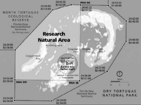 Fishing Maps Florida Keys Dry Tortugas National Park