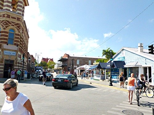Intersection of Front Street and Duval Street in Key West