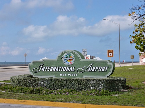 Entrance To Key West International Airport
