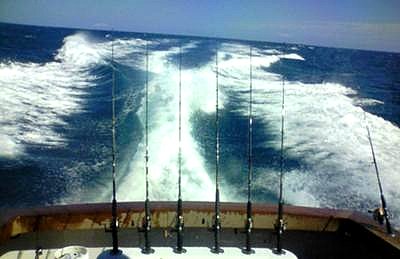 Making the short run out to the reef for sailfish