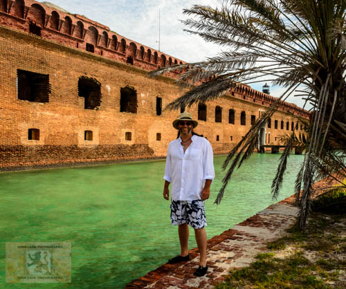 John Lack on Wedding Day at Dry Tortugas National Park