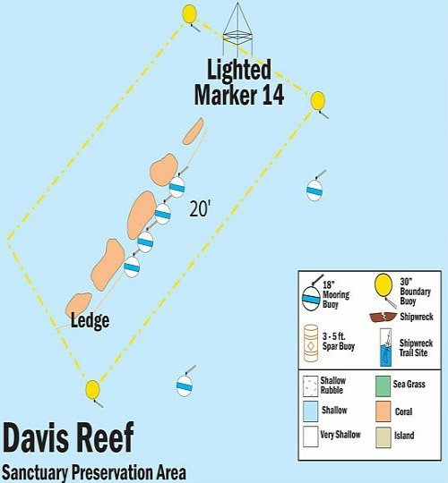 Davis Reef Map